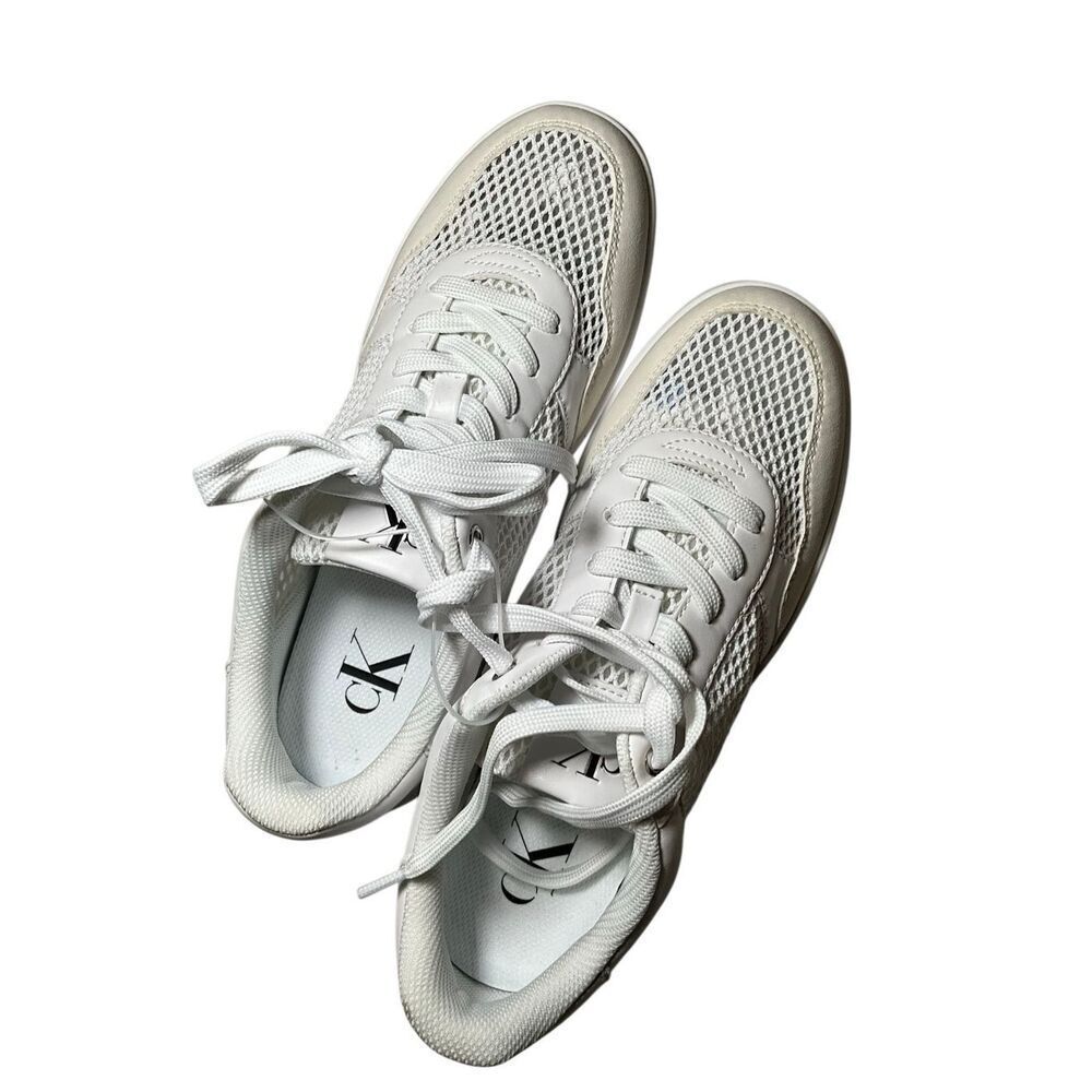 Calvin Klein | Heyra Logo Lace-Up Sneakers - Picture 2 of 8